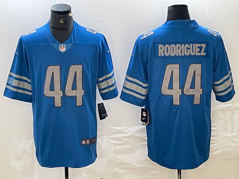 Men Detroit Lions 44 Rodriguez Blue Nike Vapor Untouchable Limited NFL Jersey